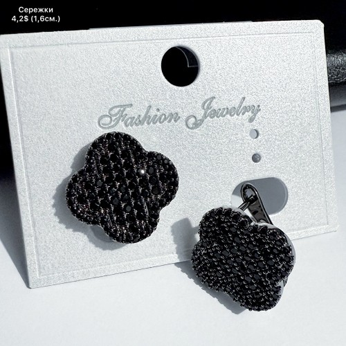 Сережки мед.сталь 10691 (1.6см.)